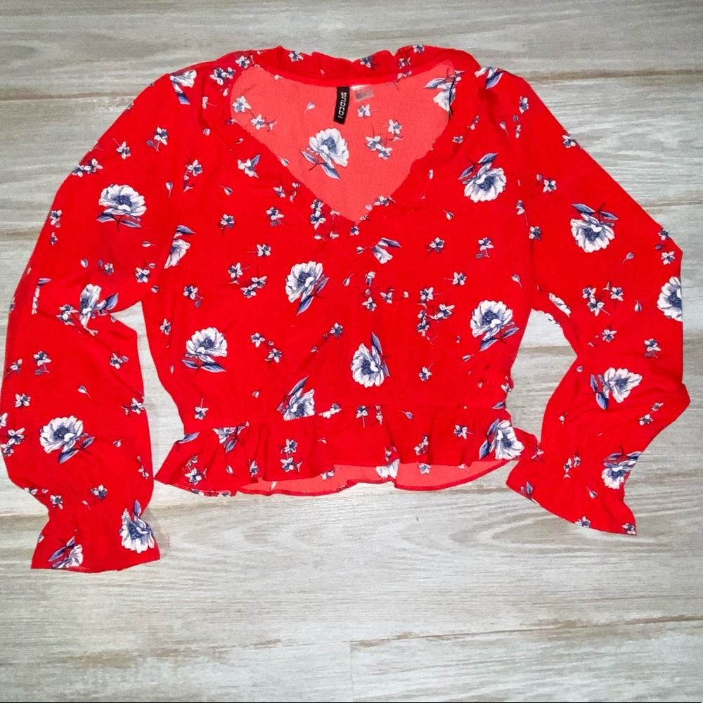 H&M Divided Floral Top
